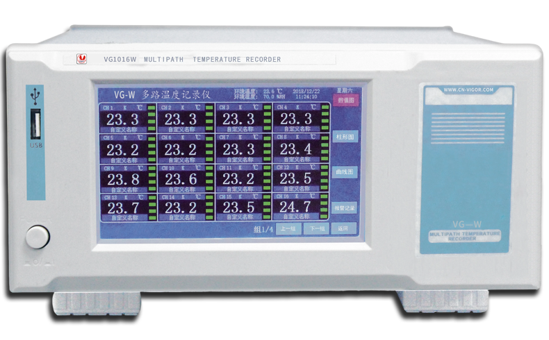 威格多路溫度測(cè)量儀 溫升測(cè)試儀(VG1016W)廠家直銷，品質(zhì)保障插圖