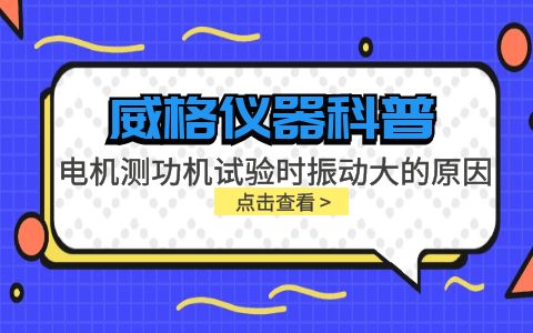 威格儀器-電機(jī)測功機(jī)試驗時振動大的原因插圖