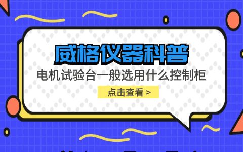 威格儀器-電機(jī)試驗臺一般選用什么控制柜插圖