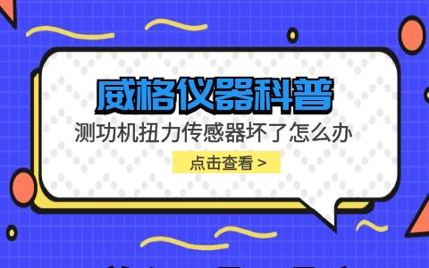 威格儀器-測功機扭力傳感器壞了怎么辦插圖